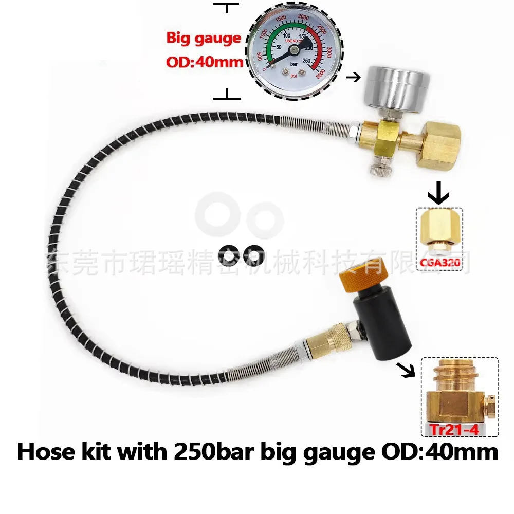 soda-water-cylinder-carbon-dioxide-inflation-connector-hose-with-pressure-gauge