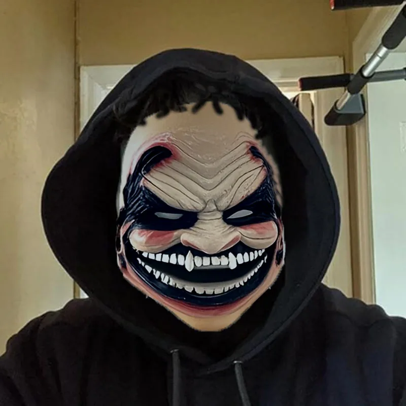 

Латексная маска Devil Bray Wyatt, регулируемая эластичная маска клоуна на Хэллоуин, аксессуар для костюма борца для взрослых