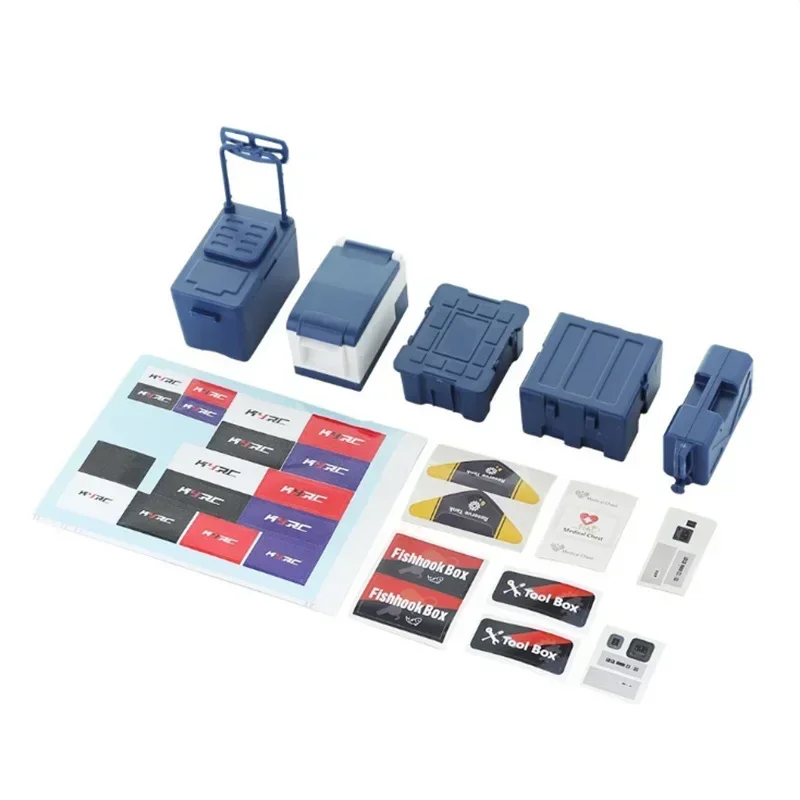 5 個 RC カーガレージシミュレーション冷蔵庫釣り収納ボックスおもちゃ 1/10 スケールアクセサリー RC クローラー用軸 SCX10 TRX6 TRX4