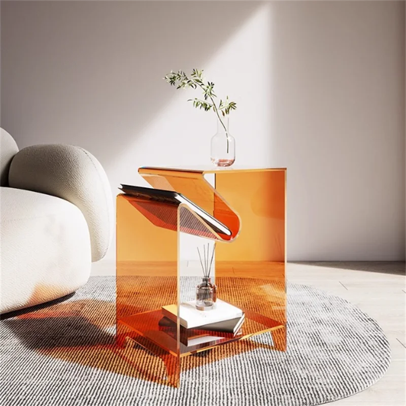 Acrylic coffee table light luxury table simple modern bedroom