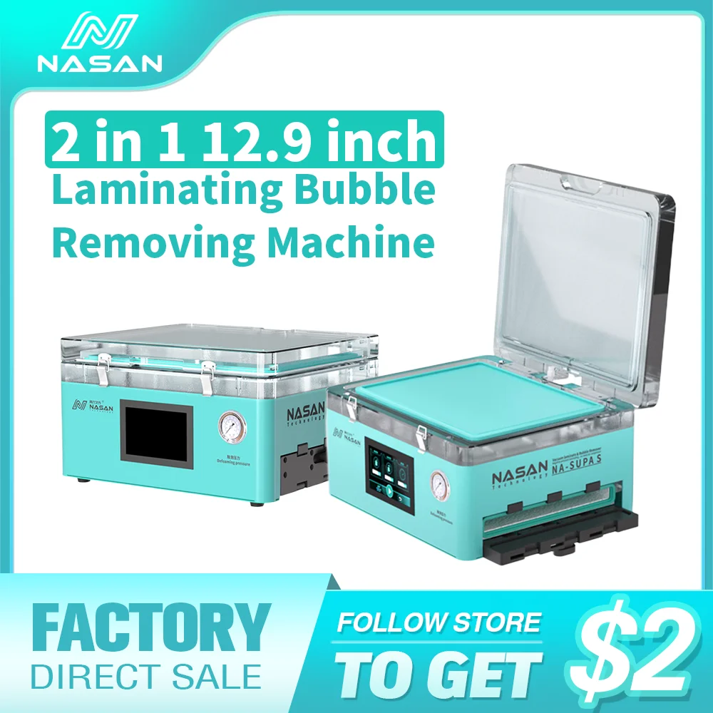 NASAN NA-SUPA S 2 in 1 Big LCD Laminator and Bubbler 12.9 inch