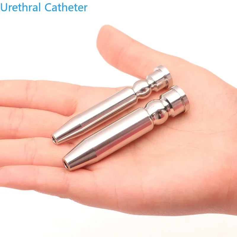 منتجات جنسية لعبة استثارة القضيب جهاز العفة قسطرة الإحليل كتلة البول عقد البول الخلفي وموسع البول ألعاب جنسية للرجال