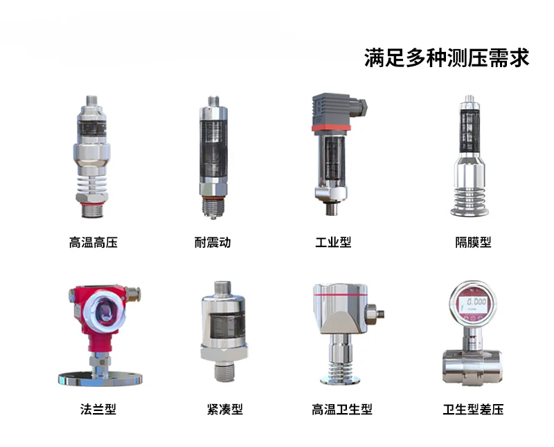 Diffusion Silicon High Precision with Digital Display High Temperature Resistant Pneumatic Hydraulic Pressure 4-20mA