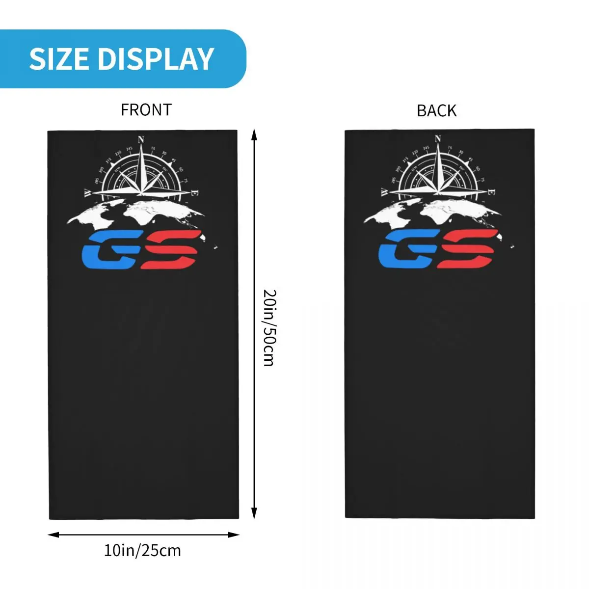 motocyklista GS Bandana Merch Neck Cover Motor Wrap Scarf Wielofunkcyjna maska na twarz do uprawiania sportów na świeżym powietrzu Oddychająca