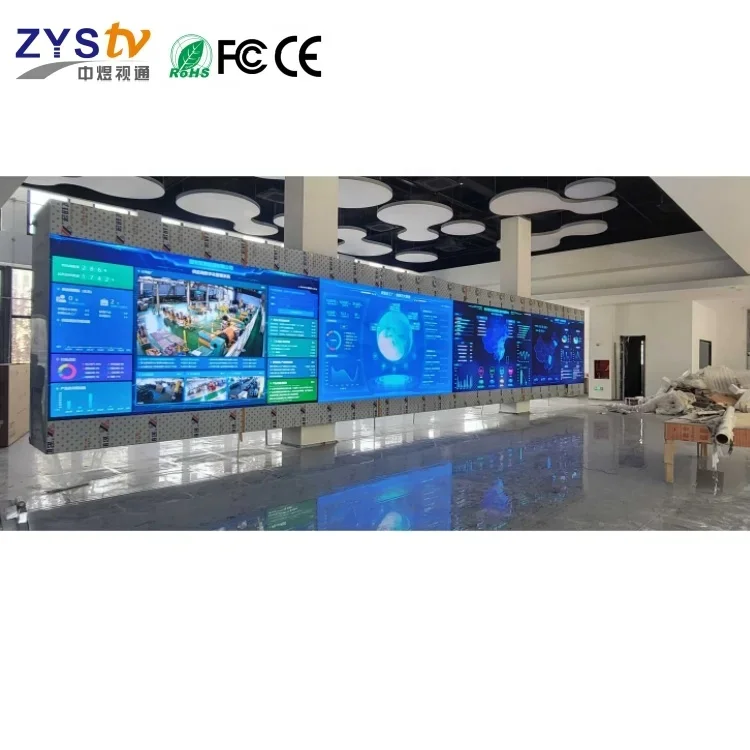COB Led Cabinets High Definition Interior LED Screen Advertising Video Wall Display For Control Room And Data Center