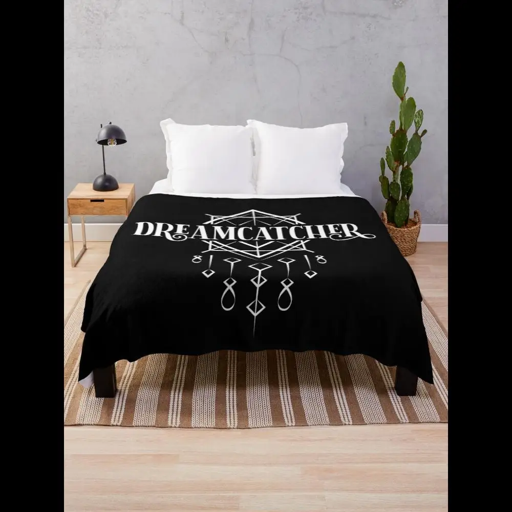 

Dreamcatcher Black and White Throw Blanket Soft Cozy Plaid Design for Sofa Bed Home Decor