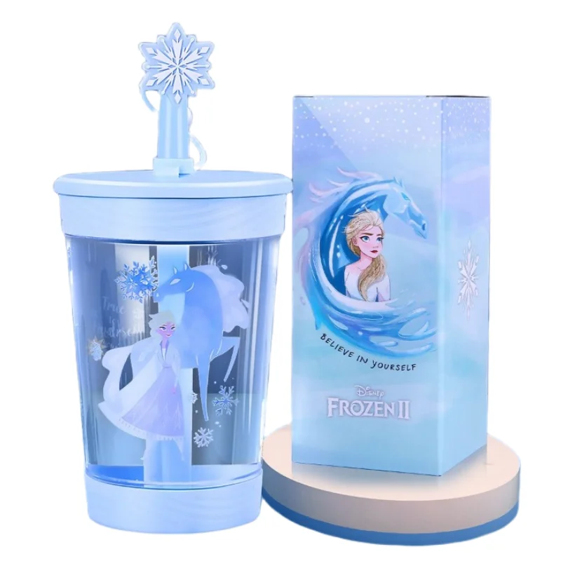 Hasbro Elsa personalized cartoon kawaii children\'s large-capacity water cup gift cute creative anime movie character straw cup