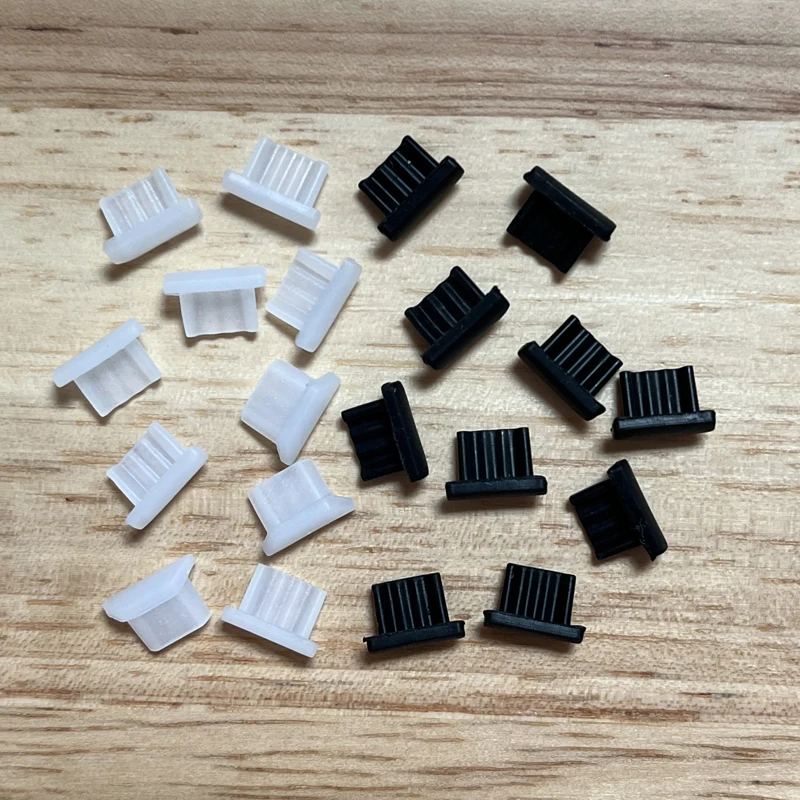 20pcs Micro USB Dust Plug Silicone Universal Android Charging Port Dust Plug Protector for Xiaomi Samsung Android Dustproof Cap