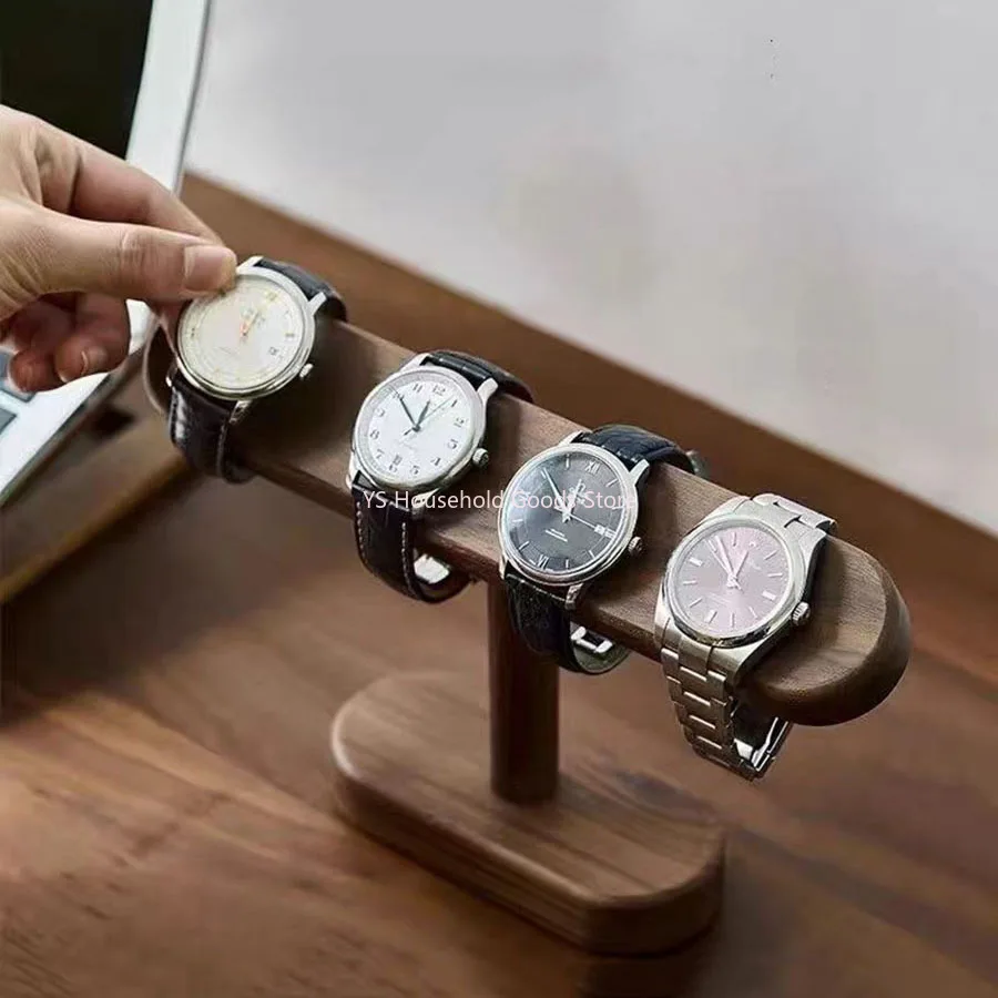 Walnut Color Watch Bracket Display Holder Jewelry Bracket Chain Anklets Hanger Stand Racks Organizer For Counter Shows.1pcs