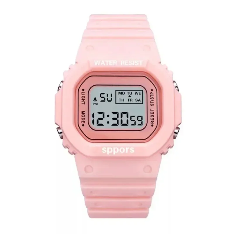 Fashion Brand Student Electronic Watch Candy Multicolor LED Ladies Sports Waterproof Digital Watch Wirstwatch Clock Gift Relógio