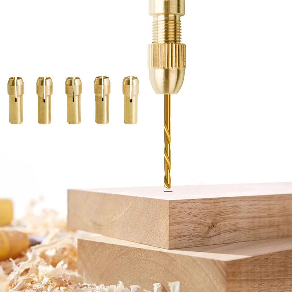 Brass Tools Copper Drill Set As Pictured 8pcs Chuck Set Compact Drill Design Motor Compatible Easy Installation