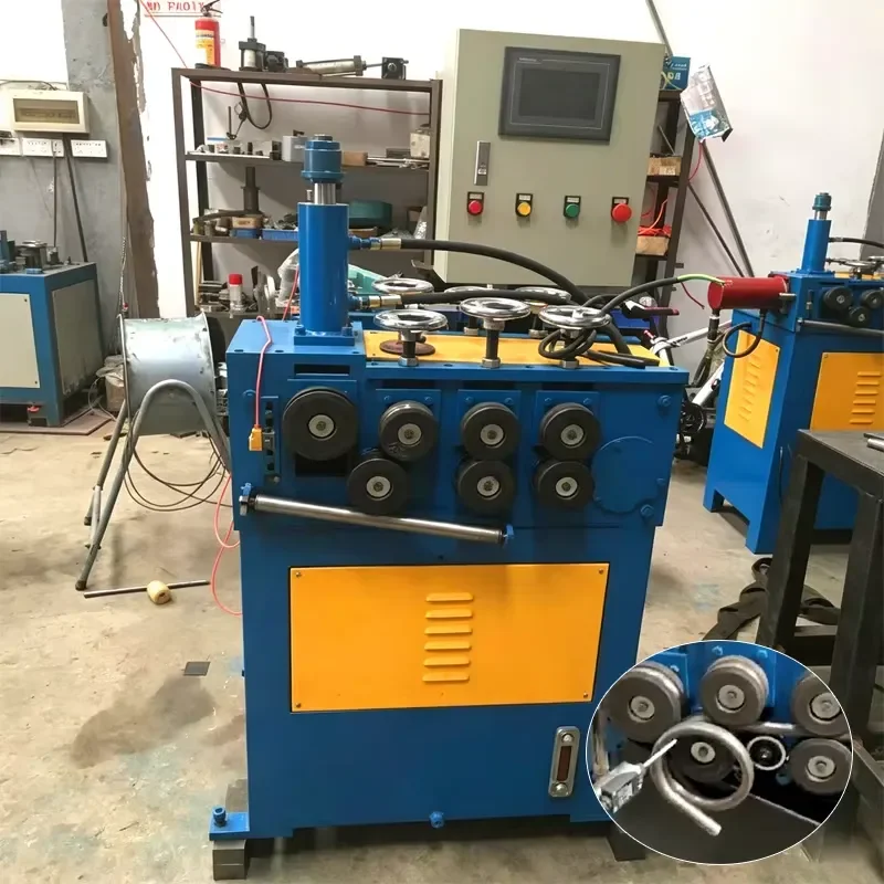 CE Certification High Precision 1.5KW Vertical Tube Coiling Machine Max 25mm Pipe Bending Capacity Copper Steel Pipe Roll