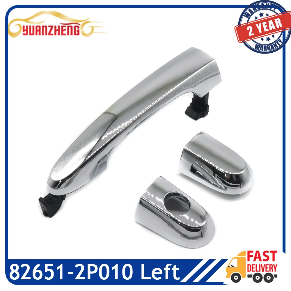 82651-2P010 Left Front Rear Chrome Exterior Outside Car Door Handle Cap for Kia Sorento 2011 2012 2013 2014 2015 82651-1U010