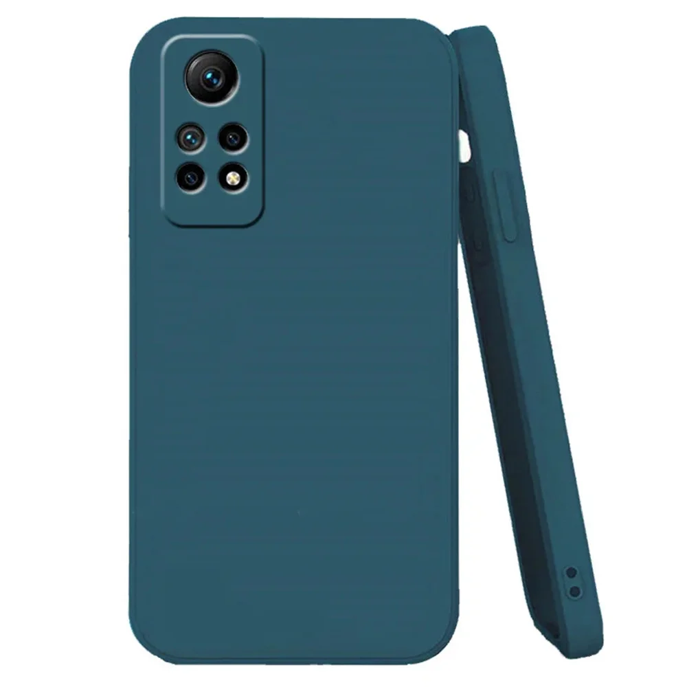 Stoßfeste Flüssigsilikonhülle in Farbe für Redmi Note 12 Pro 4G, weiche Schutzhülle für Xiaomi Redmi Note 12 Pro 4G