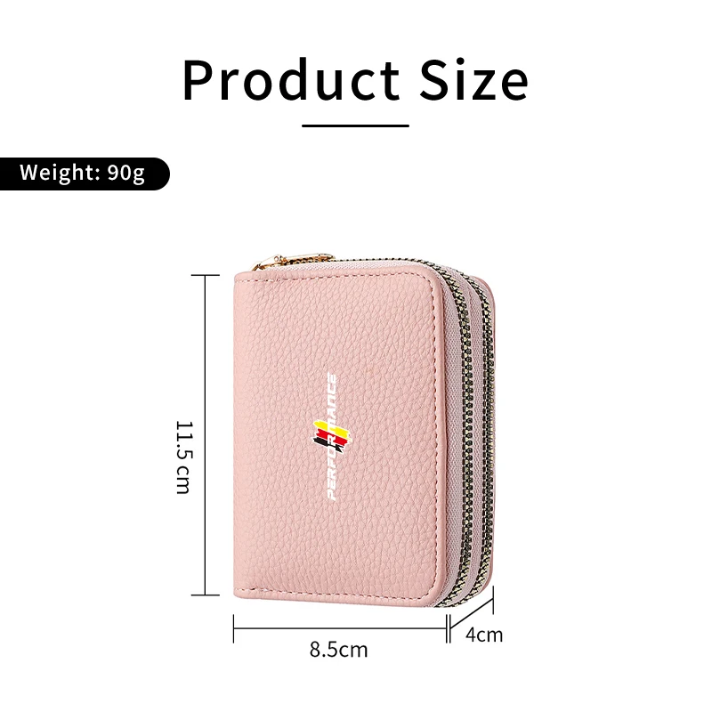 Women Men Wallet Car Logo Driver Licence Card Holder Bags Zip Coin Purse For BMW G30 G32 G11 G12 G20 G01 G02 G08 F10 F30 G60