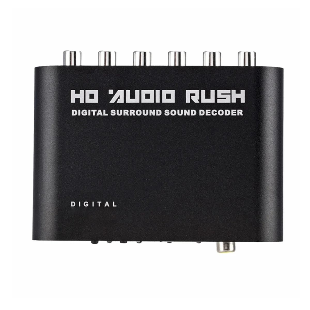 Y06A Digital to Analog 5.1 Channel Stereo AC3 Audio Converter Optical SPDIF Coaxial AUX 3.5Mm to 6RCA Decoder EU Plug