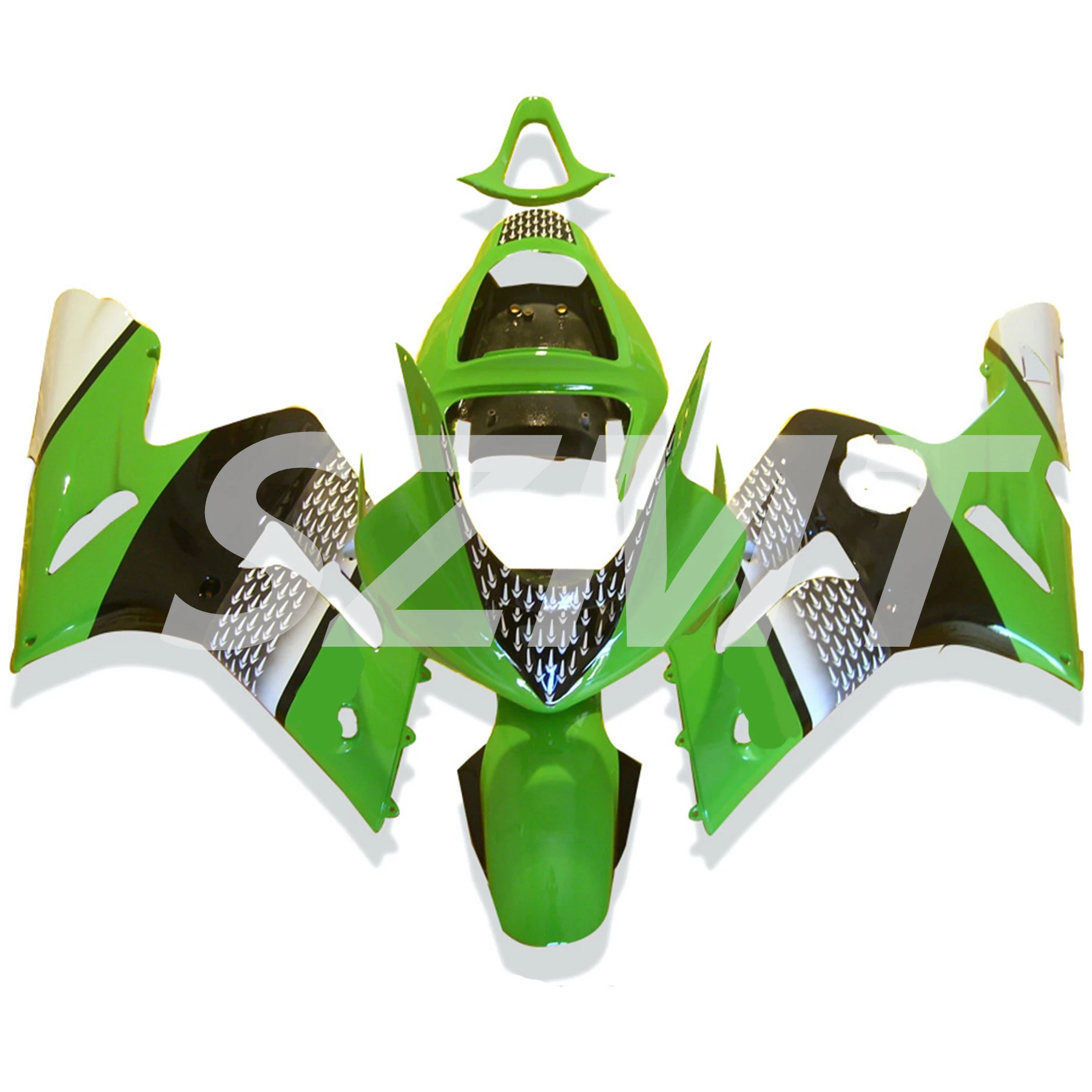 

Popular ABS Frame Fairing Kit For KAWASAKI Ninja ZX6R 636 2003 2004 ZX 6R 636 03 04 Injection Rebuild Motorcycle Bodywork