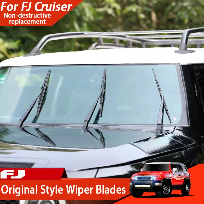 Wiper Blades and Refills (Front & Rear) for 2007–2023 Toyota FJ Cruiser – Dedicated Accessories