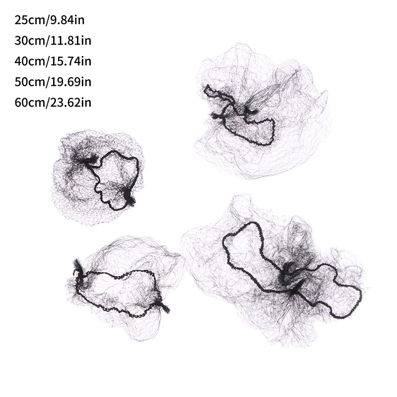10 Stks/partij Haarnetten Onzichtbare Elastische Rand Mesh Lange Zwarte Korte Pruik Netten Onzichtbare Zachte Elastische Lijnen Haarnet ﻿