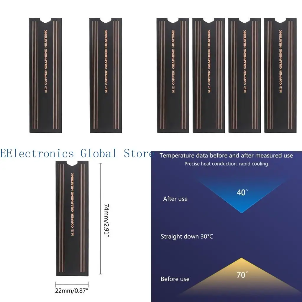 

462B покрытие радиатора с высокой теплопроводностью Охладитель карты памяти