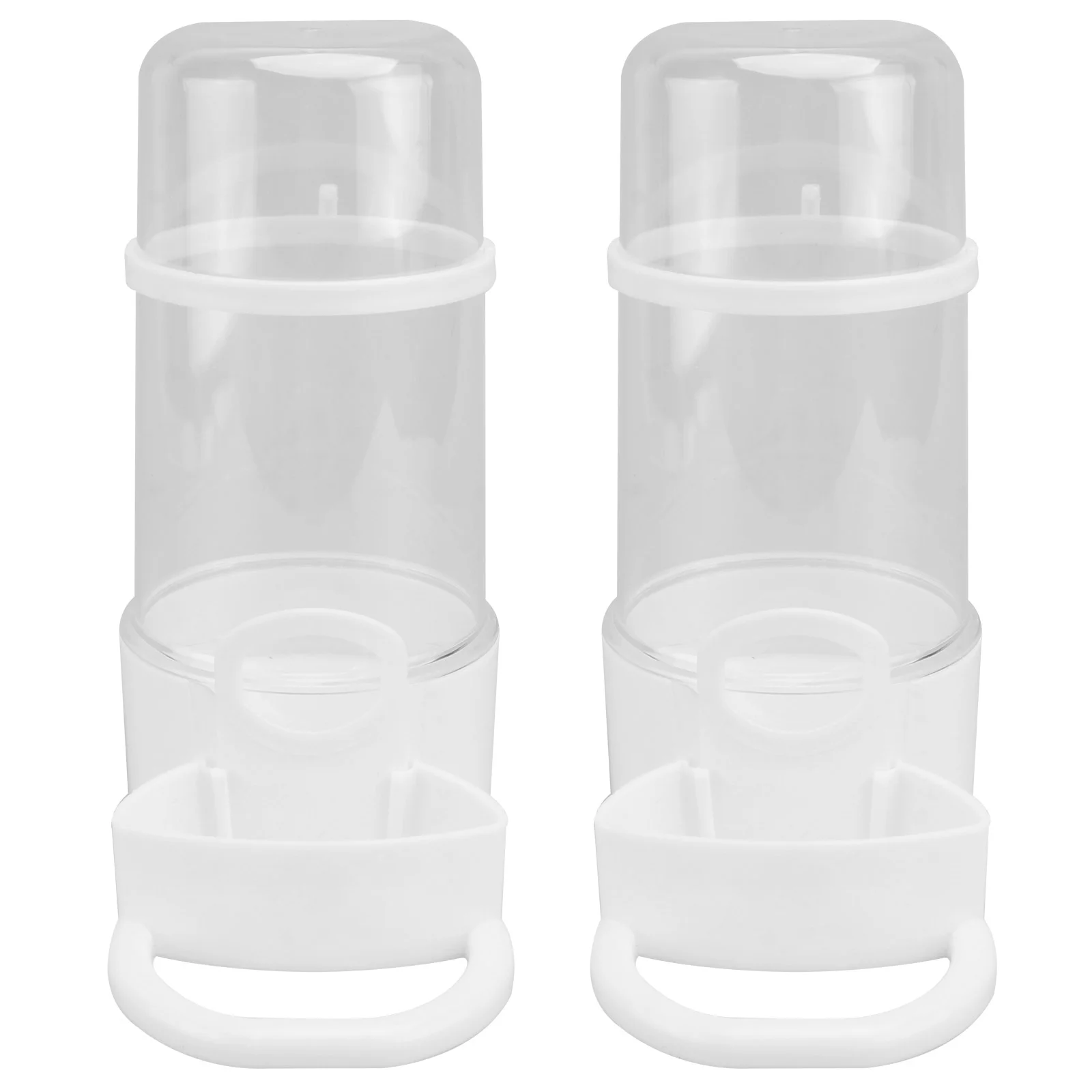 

2 Pcs Automatic Bird Feeder Leak Proof Plastic Pet Tool for Chickens Pigeons Quail Easy Safe Home Farm Water Drinker Food