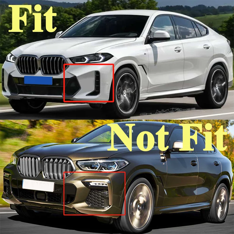 

Передняя решетка бампера (ноздри) для BMW X6 серии G06 X6 M60i Sport SUV LCI Facelift 2024-2025, глянцевый черный цвет