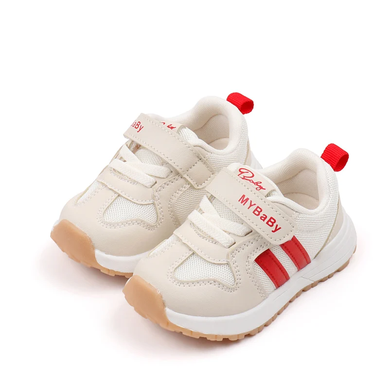 Zapatos Deportivos cómodos para bebés, niños y niñas, zapatos antideslizantes de fondo suave, Color sólido