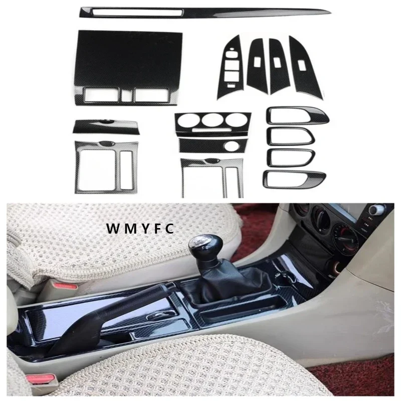 For Mazda 3 BK 2006 2007 2008 2009 2010 2011 2012 ABS Carbon Fiber Style Decoration Accessories Interior Cover Trims Stickers