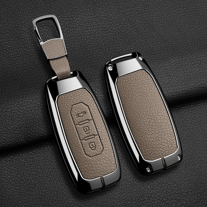 

3 Buttons Car Key Case Cover For Ford Lincoln ExplorerF G Paragrap Jiangling JMC Territorial Zinc Alloy Shell Accessories