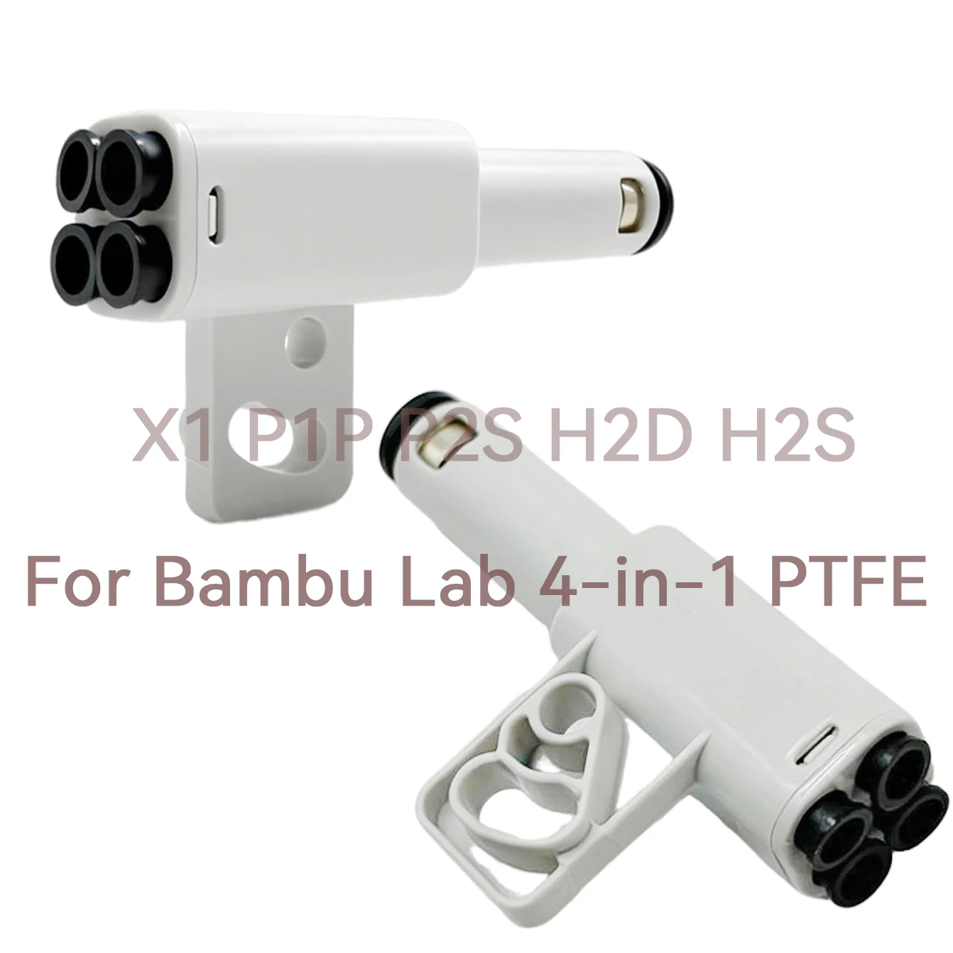 For Bambu Lab P2S 4-in-1 PTFE Adapter Material Pipe Expansion Port AMS Connect 4 Feeding Modules For X1 P1 H2S H2D