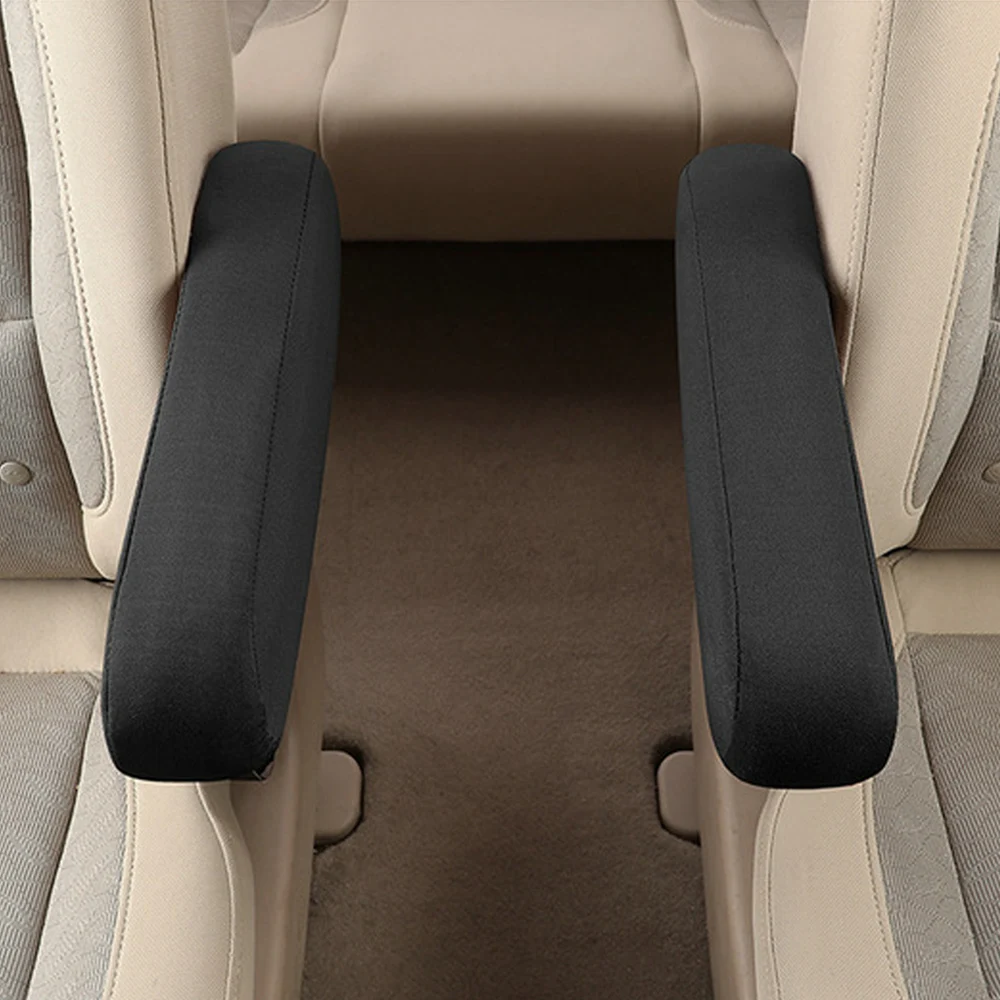 2x Car Armrest Cover Car Centre Console Armrest Protector Elasticity Cloth Fabric Universal for Car Seats Decor