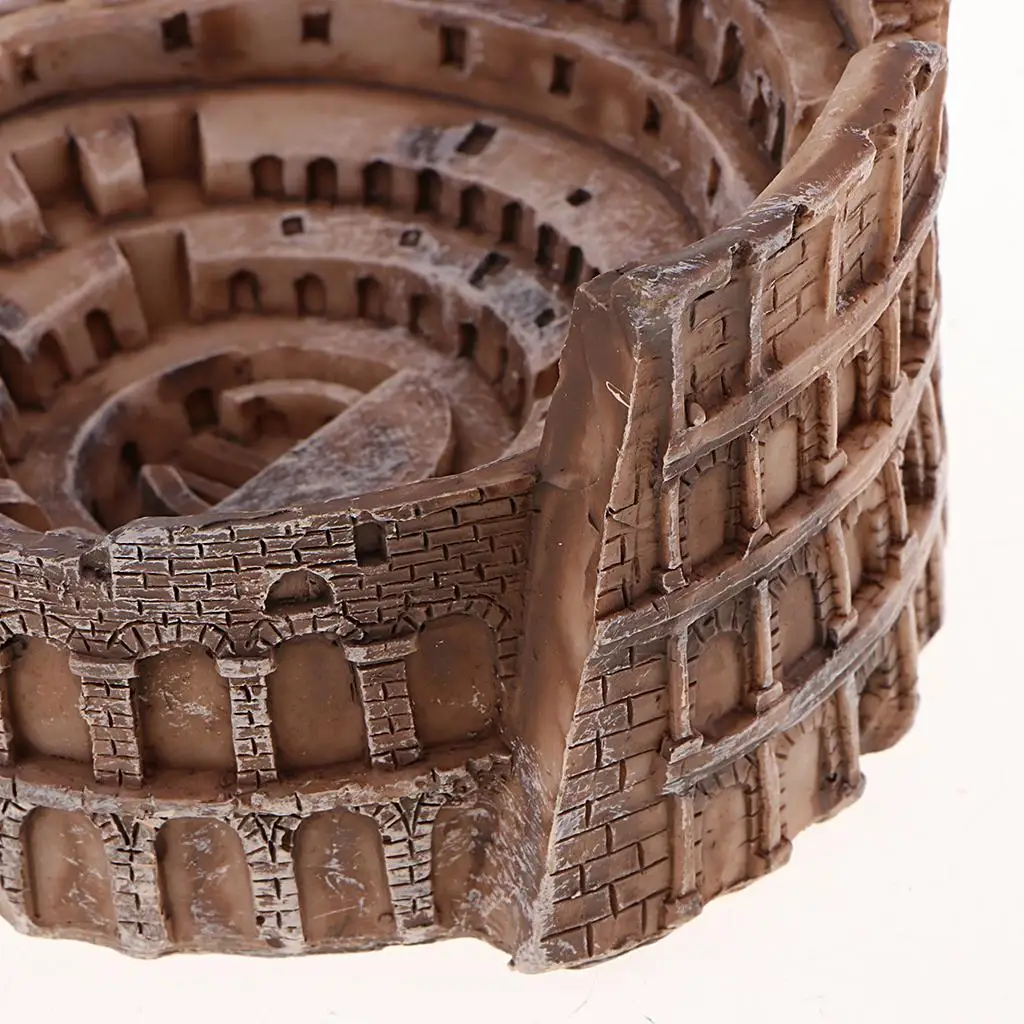Desktop Decorations for Home Resin Colosseum Ornament Realistic Roman Building N Scale 1 160 for Collectors