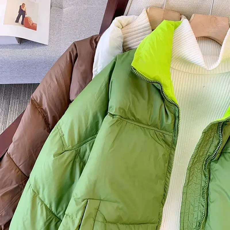 جاكيت شتوي رجالي جديد لعام 2024، سميك ودافئ، بتصميم رياضي عصري وأنيق، معطف طويل الأكمام بسحاب #5