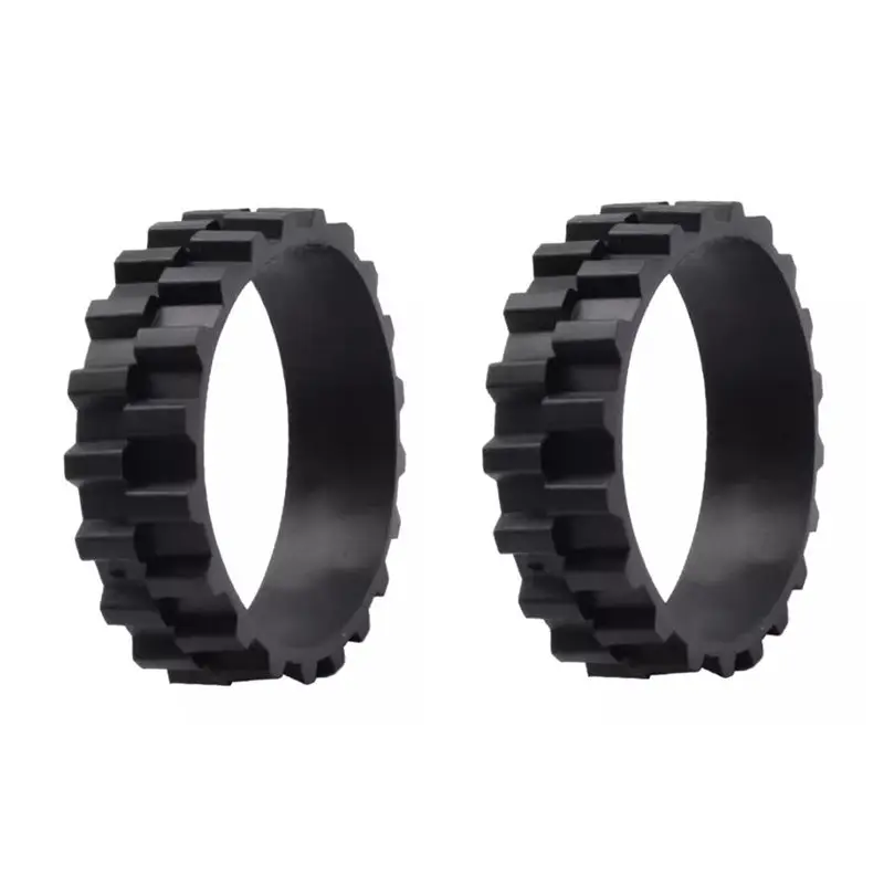 A84E-2PCS Tire Leather For 1ST 1S For Roborock T4 Vacuum Cleaner Replacement Parts Strong Adhesion Easy Assembly