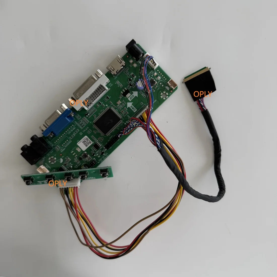 Kit de placa controladora compatible con HDMI, DVI, VGA, M.NT68676, para B156XW02 B156XTN03 B156XW02 V2/V6, monitor de pantalla de 15,6 pulgadas, 1366X768, DIY