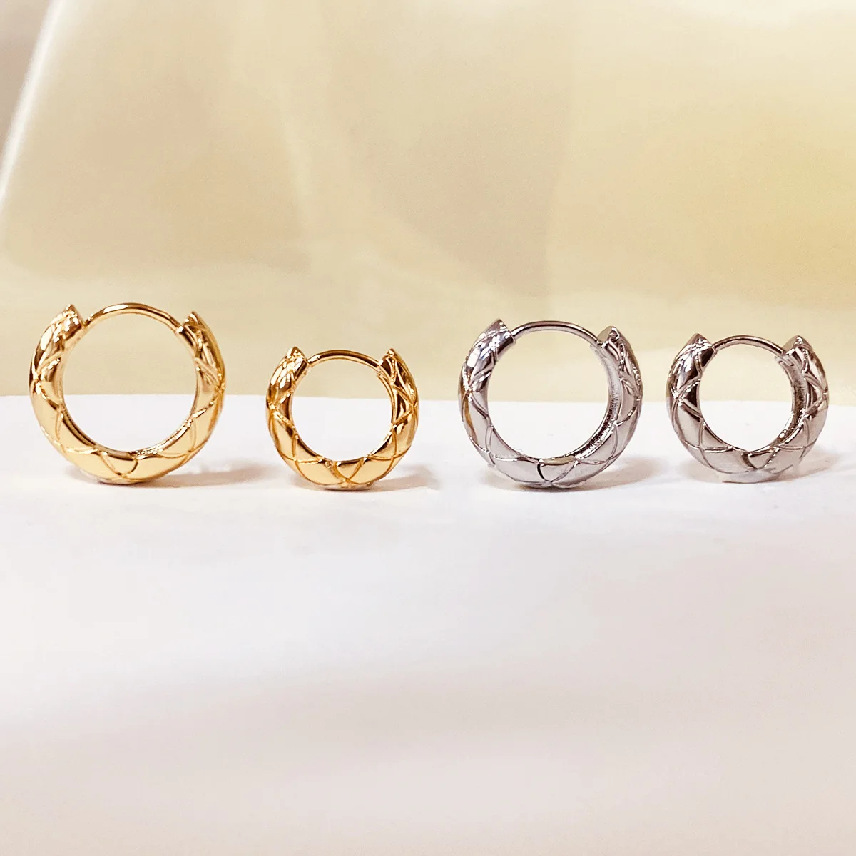 925 أقراط من الفضة الاسترليني مزاجه بسيط للنساء اكسسوارات مجوهرات الزفاف #1