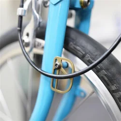 Full titanium cable fender for brompton with titanium screw brake line protect