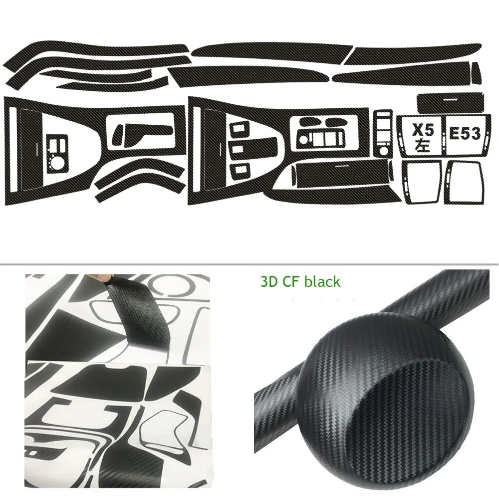 4 Plaques Protection Seuil Porte Voiture Fibre Carbone - Pour BMW X5 F15 E70 E53 G05, Anti-Rayures Et Élégantes