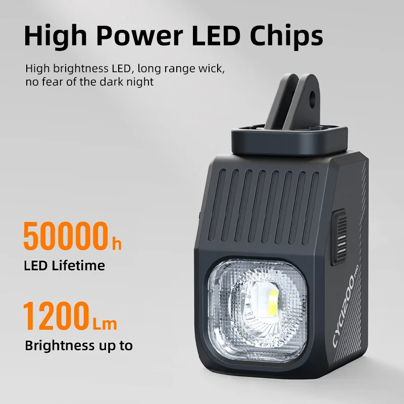 

Светодиодная велосипедная фара CYC1200 Pro, перезаряжаемый велосипедный фонарь с беспроводным пультом управления, водонепроницаемость IPX4 для ночной езды