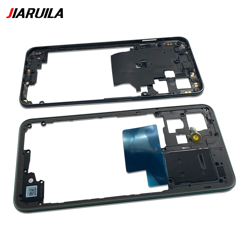 Middle Frame Bezel Plate For Xiaomi Redmi Note 11 12 Pro 4G 5G Middle LCD Frame Housing Cover With Sides Key Replacement