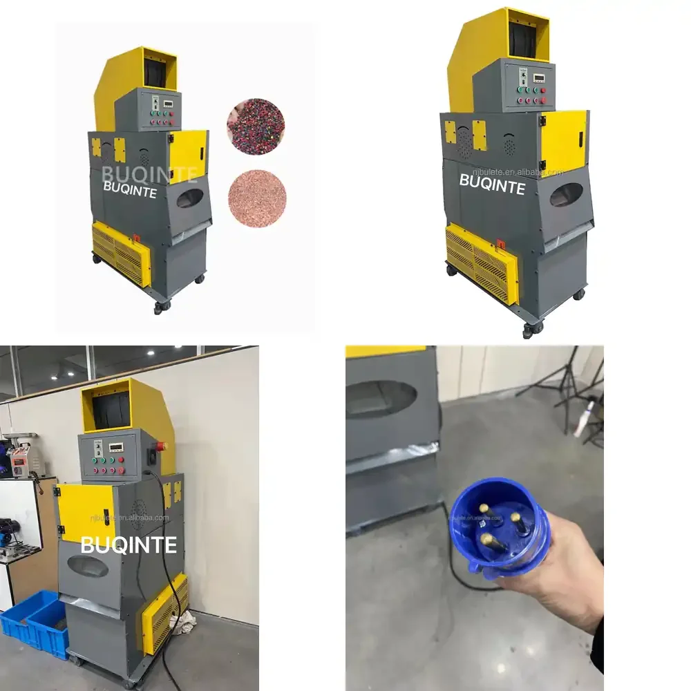 60kg/h BUQINTE Copper Cable Granulator Cutter/automatic Scrap Copper Wire Grind /waste Cooper Cable Granulate Machine