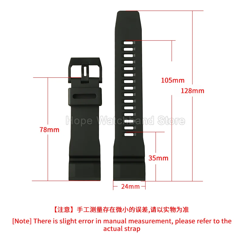Гибкий, устойчивый к усталости, устойчивый к истиранию, не оставляющий следов смолы, ремешок для часов Casio GA-2200, 24 мм, прямой интерфейс, пластиковый корпус, пряжка