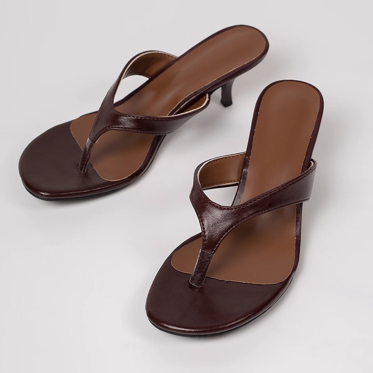 2026 Summer Fashion Women's Flip-Flop Sandals Sexy Open-Toe Stiletto Heels Comfortable Shopping Women's Elegant High Heels 35-42 view 6