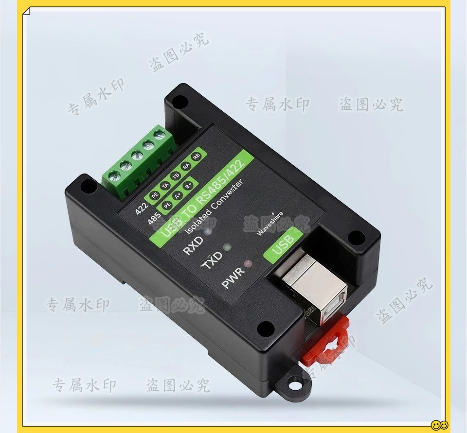

Rail Type USB to RS485/422 Industrial Isolated Converter with Wall Mount Support
