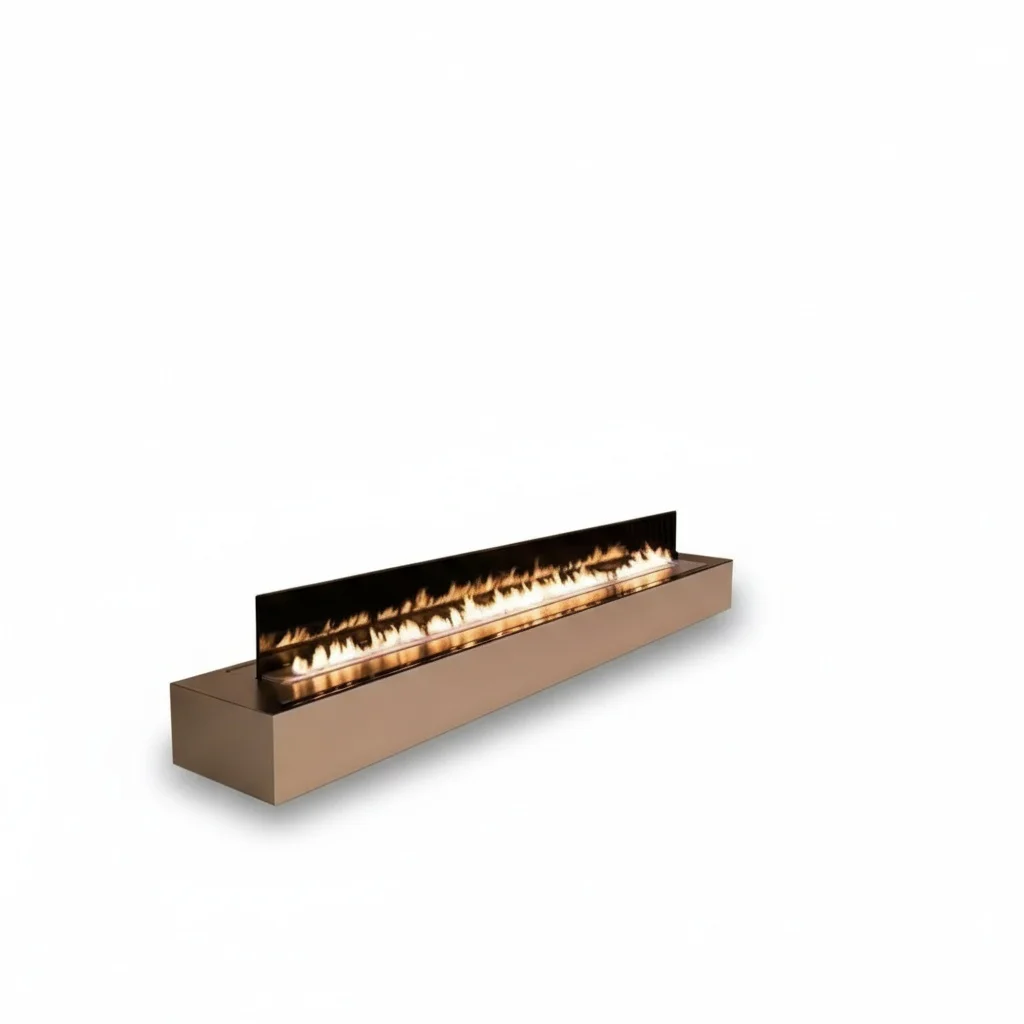 

Bioethanol Fireplace Insert, Steel Indoor Ethanol Burner, 500x240x146mm, Remote Control Automatic Fireplace Heater, Home Decor