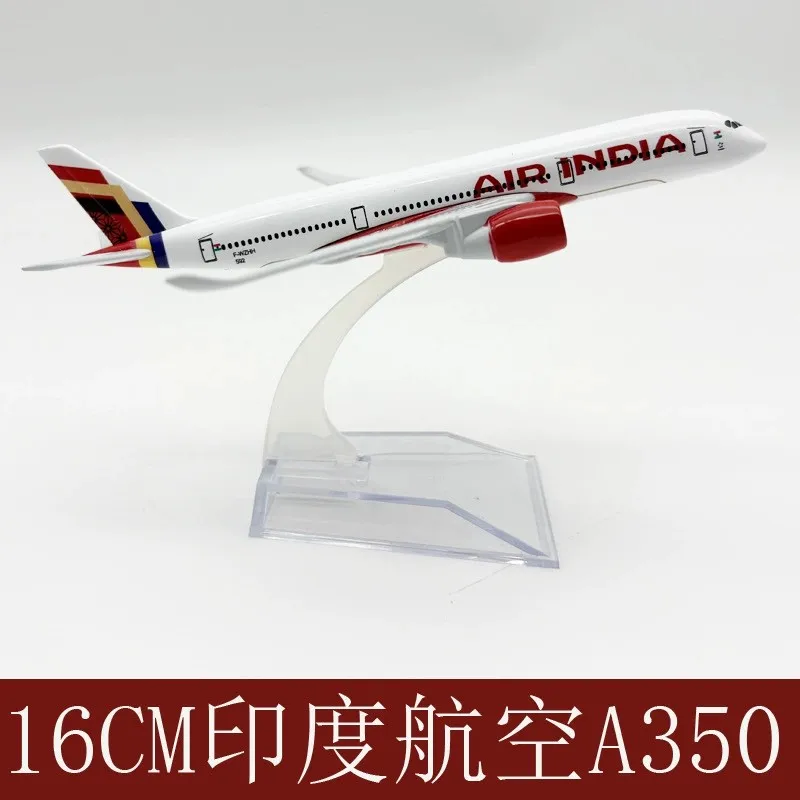 16cm Scale Diecast Aircraft 1/400 Alloy Metal India A350 Airways Room Decoration airplanes model kit Desk Accessories
