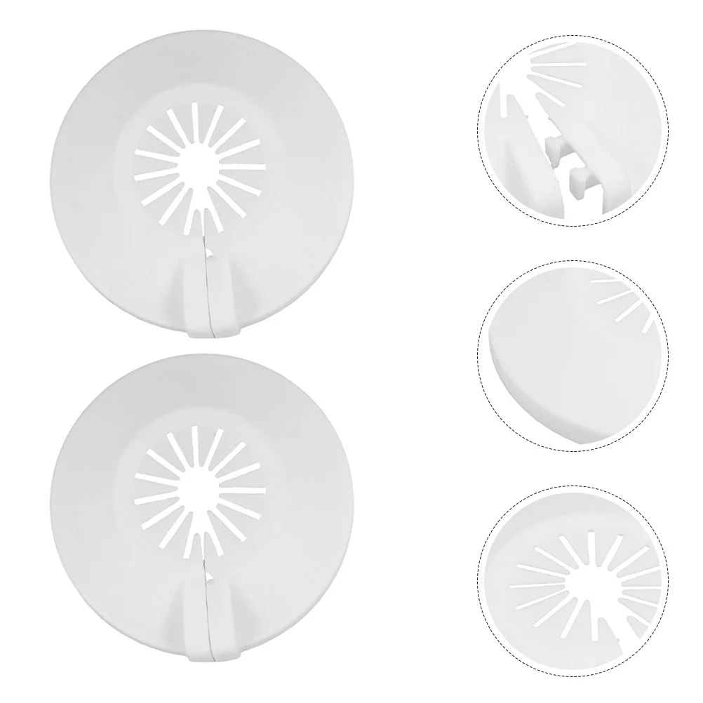 ฝาครอบหัวสปริงเกลอร์ดับเพลิง 5 ชิ้น แผ่นพลาสติกตกแต่ง ใช้ได้กับสปริงเกลอร์ทั่วไป ถอดออกได้ สำหรับอุปกรณ์สปริงเกลอร์ดับเพลิงและท่อ