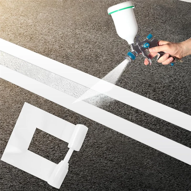 A36T-4 X 84.5인치 주차장 라인 스텐실, 재사용 가능한 실리콘 주차장 스텐실, 페인트 주차용 포장 스트레이트 스텐실