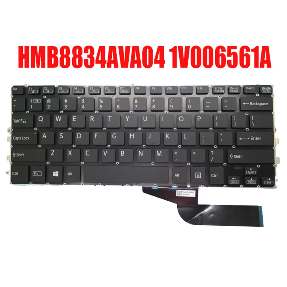 

English US Laptop Keyboard 1V006561A 17A8AS32US A 17A8XS180530 00700047 Black With Backlit