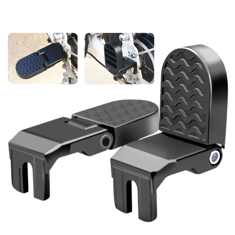 

2Pcs Non-Slip Aluminum Alloy MTB Bike Bicycle Pedal Front Rear Axle Foot Pegs BMX Footrest Lever Cylinder Accessories